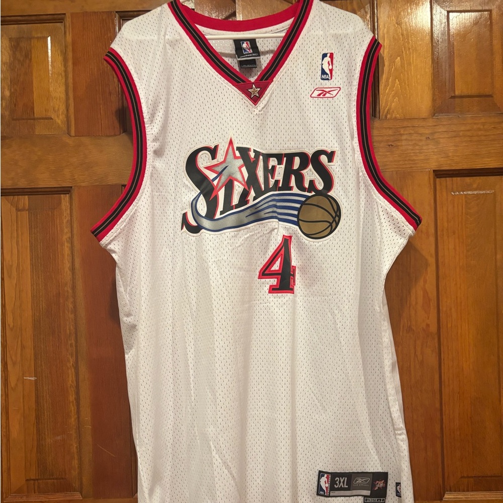 NBA Sixers 4 Webber Jersey